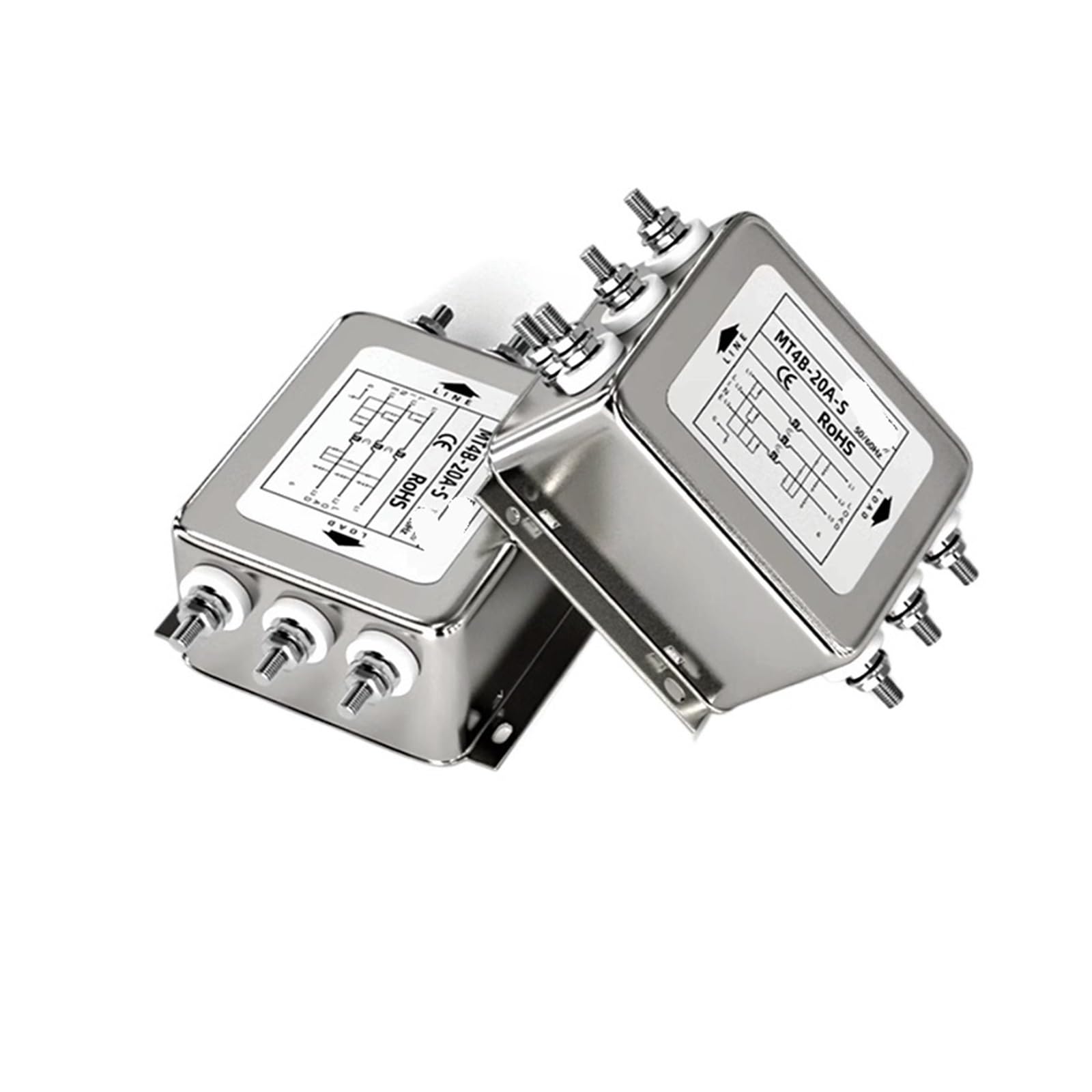 YTMJPQQJI Three-Phase Power Filter MT4B-3/6/10/20/30A-S Anti-Interference Purifier Changes to 380v(MT4B-30A-S)