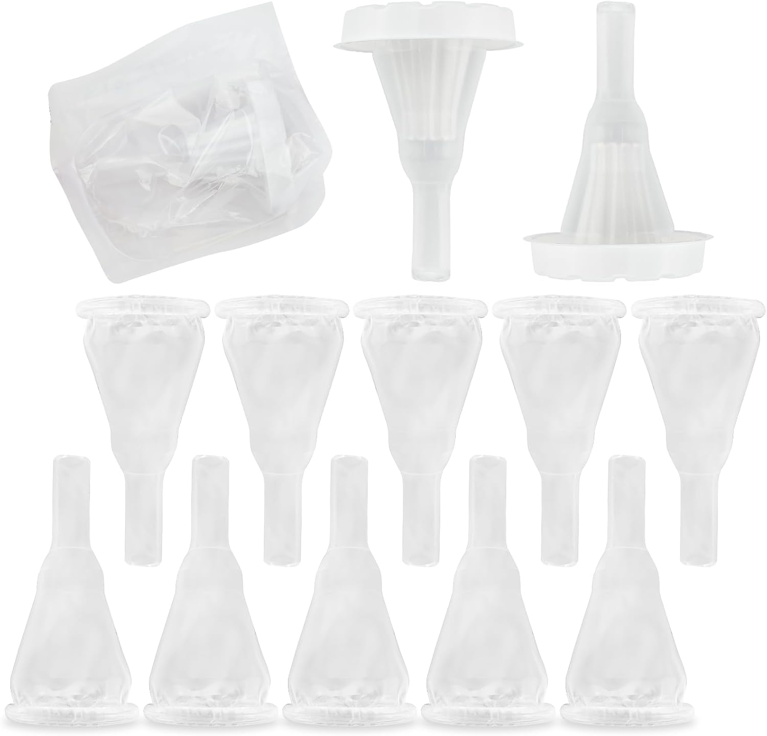 10 PCS Male Condom External Urinary Catheters,Self-Adhesive,Individually Wrapped,Used Together with Urine Collection Bag,for Incontinence Elderly Men Age,No Leakage Non-Irritating,Size(0.98inch/25mm)