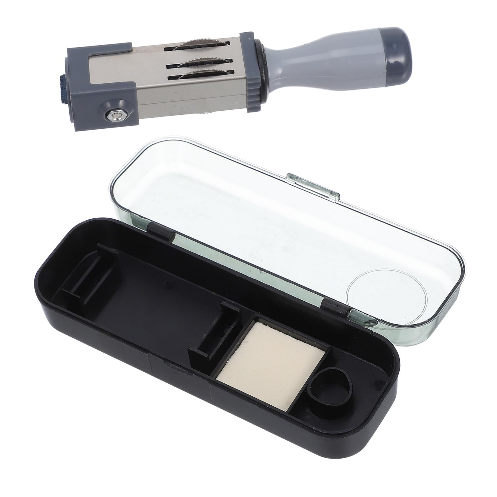 DEARMAMY Portable Mini Date Rolling Stamp - Handheld Adjustable Dater for Office Documents, Contracts & Scrapbooking - Small, Lightweight Plastic Numbering Stamper for Daily Filing & Crafting