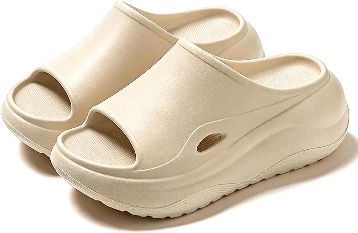 Womens Cloud Slide Sandals Platform Comfort Arch Support Open Toe Slip On Anti Slip EVA Slippers For Summer Beach Garden Shower