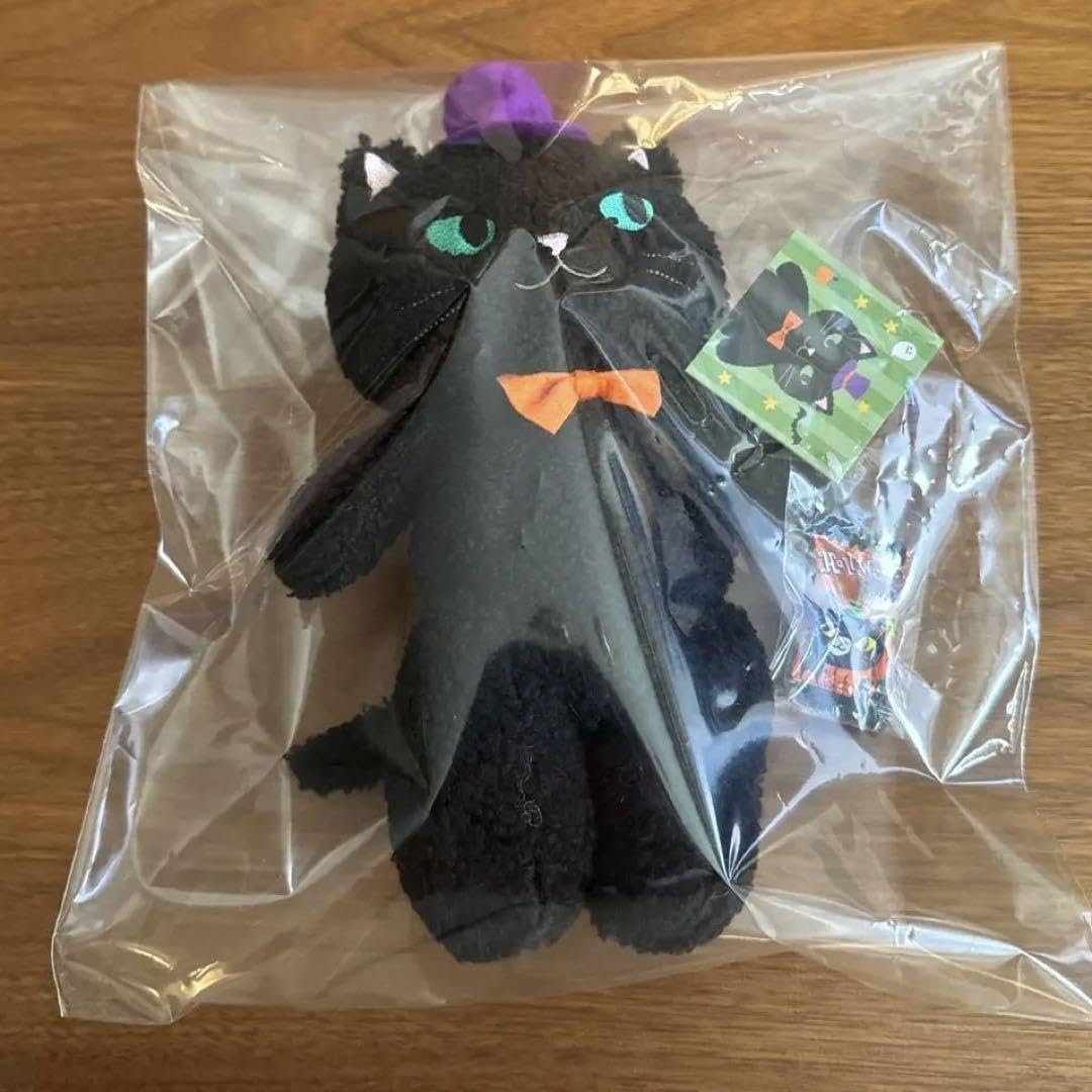 Amazon | カルディ ハロウィン 2024 黒猫 ぬいぐるみ タグ
