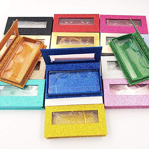 10pcs square false eyelash packaging box fake 3d mink eyelashes boxes faux cils magnetic case lashes empty (15)