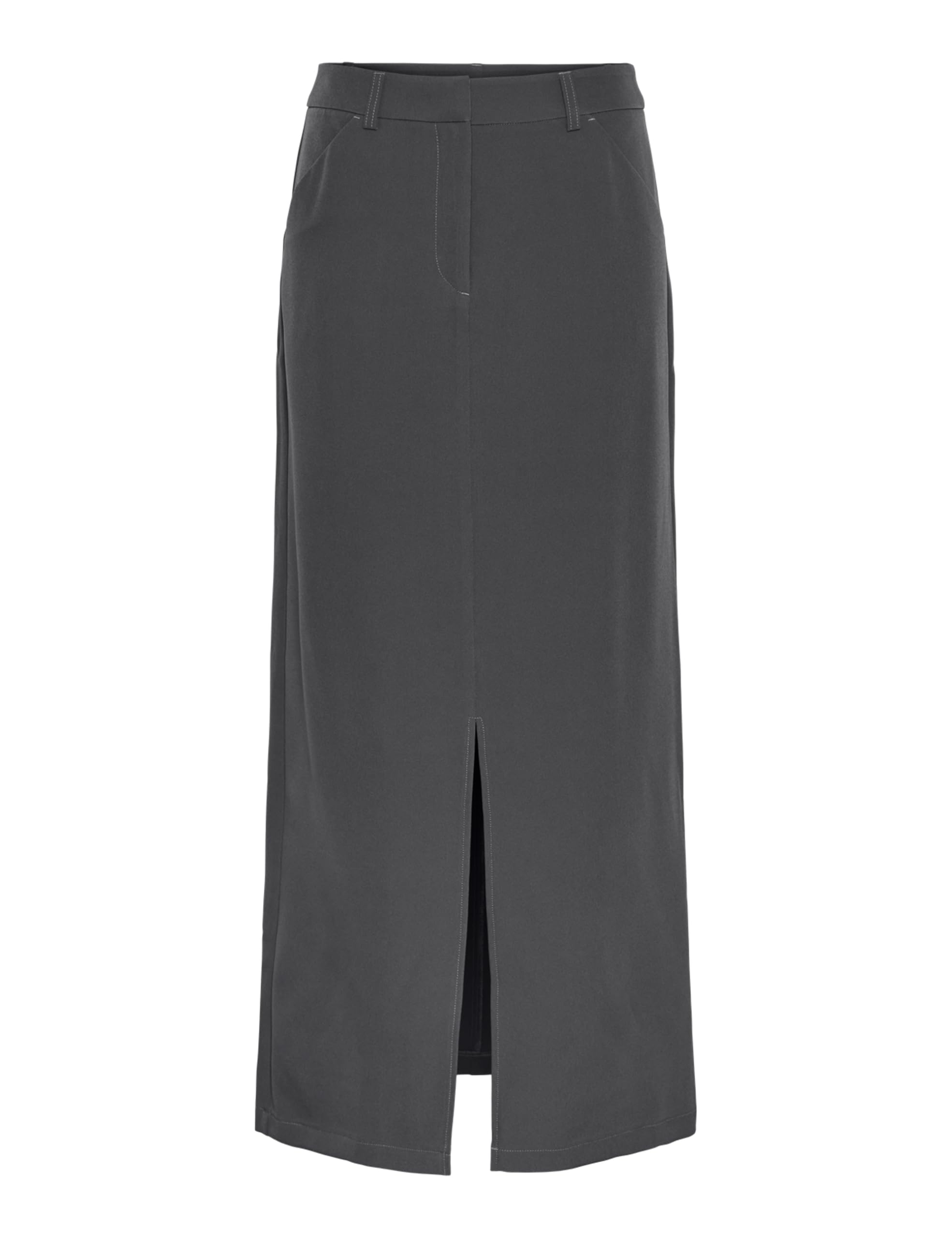 PIECES Women's PCBOZZY HW Ankle Skirt NOOS EXP BC, Magnet, XS