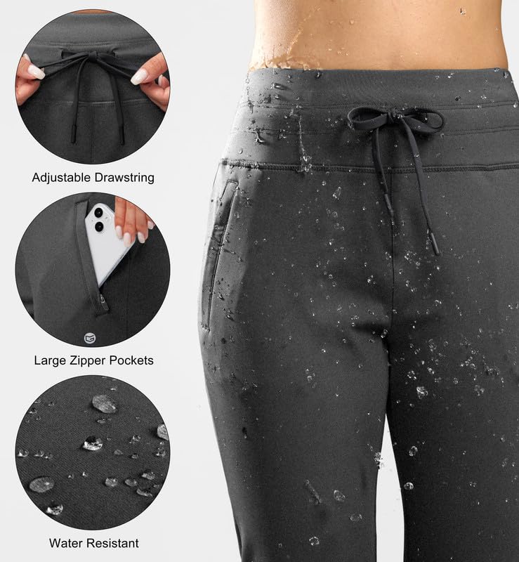Women's Fleece Lined Joggers - image 5