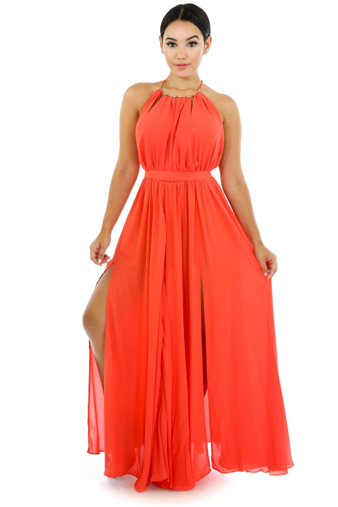 halter neck maxi dress beach Women's Bohemian Floral Halter Maxi Dress