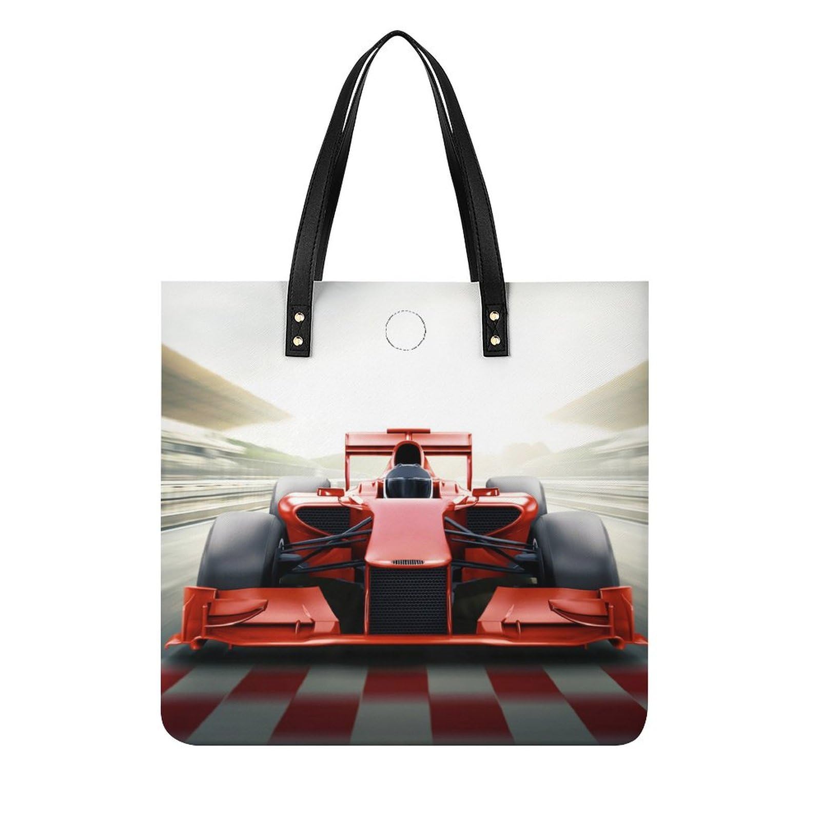 Sac shopping rouge avec voiture de course idéal pour vos voyages - 8