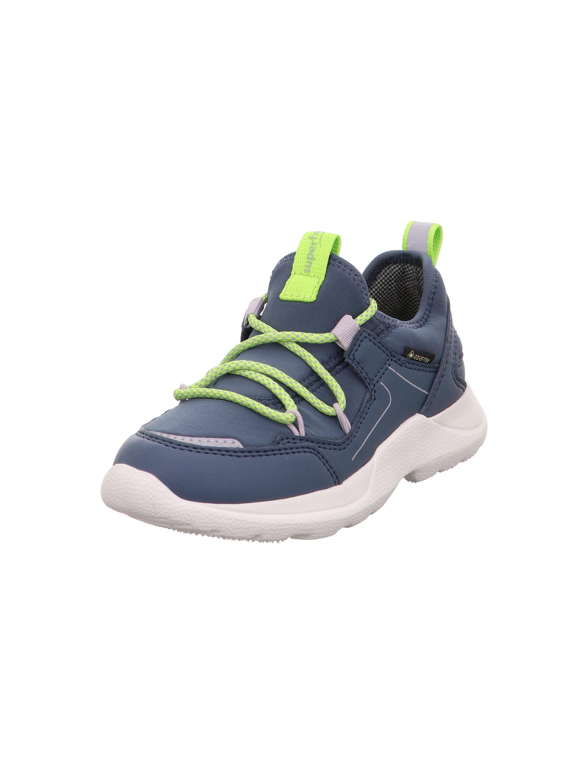 Superfit Rush Trainer, Blue/Light Green 8000, 0.5 UK