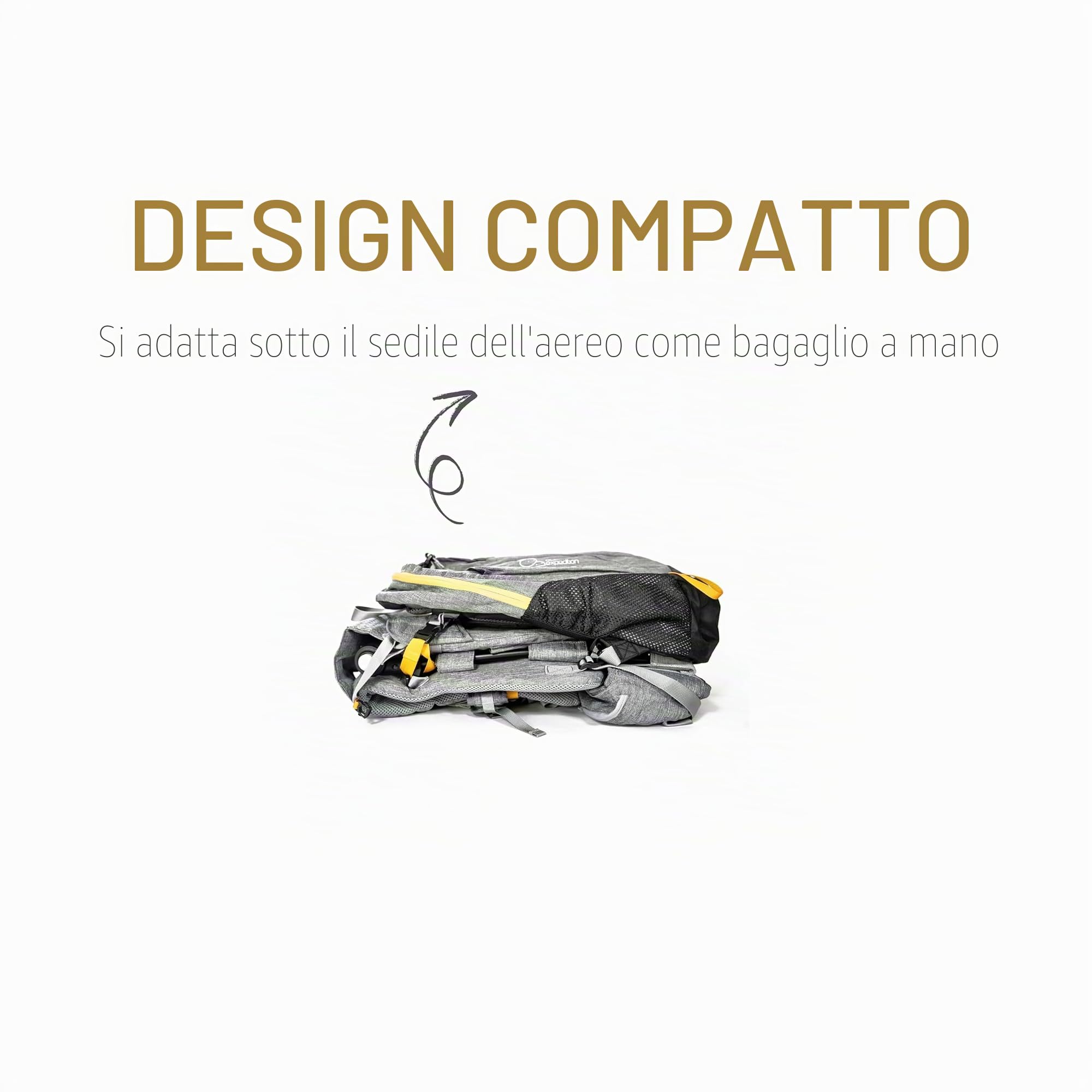 Our Expedition, zaino portabambini staccabile con parasole, ideale per escursionismo