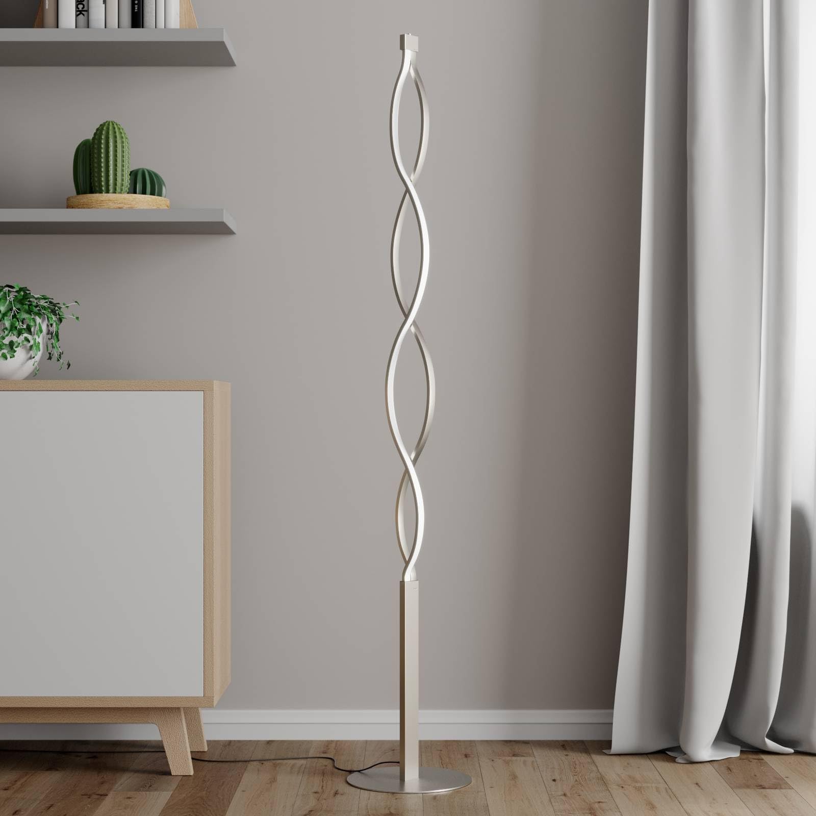 Lindby LED Stehlampe dimmbar per Touchschalter, Stehleuchte 150 cm Standleuchte Wohnzimmer Schlafzimmer Büro Wohnzimmerlampe 2x 10W