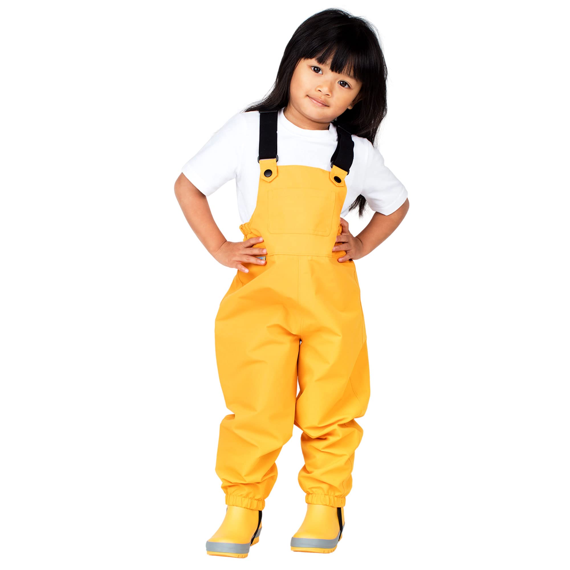 Pantalones impermeables infantiles para jugar en los charcos de barro 8