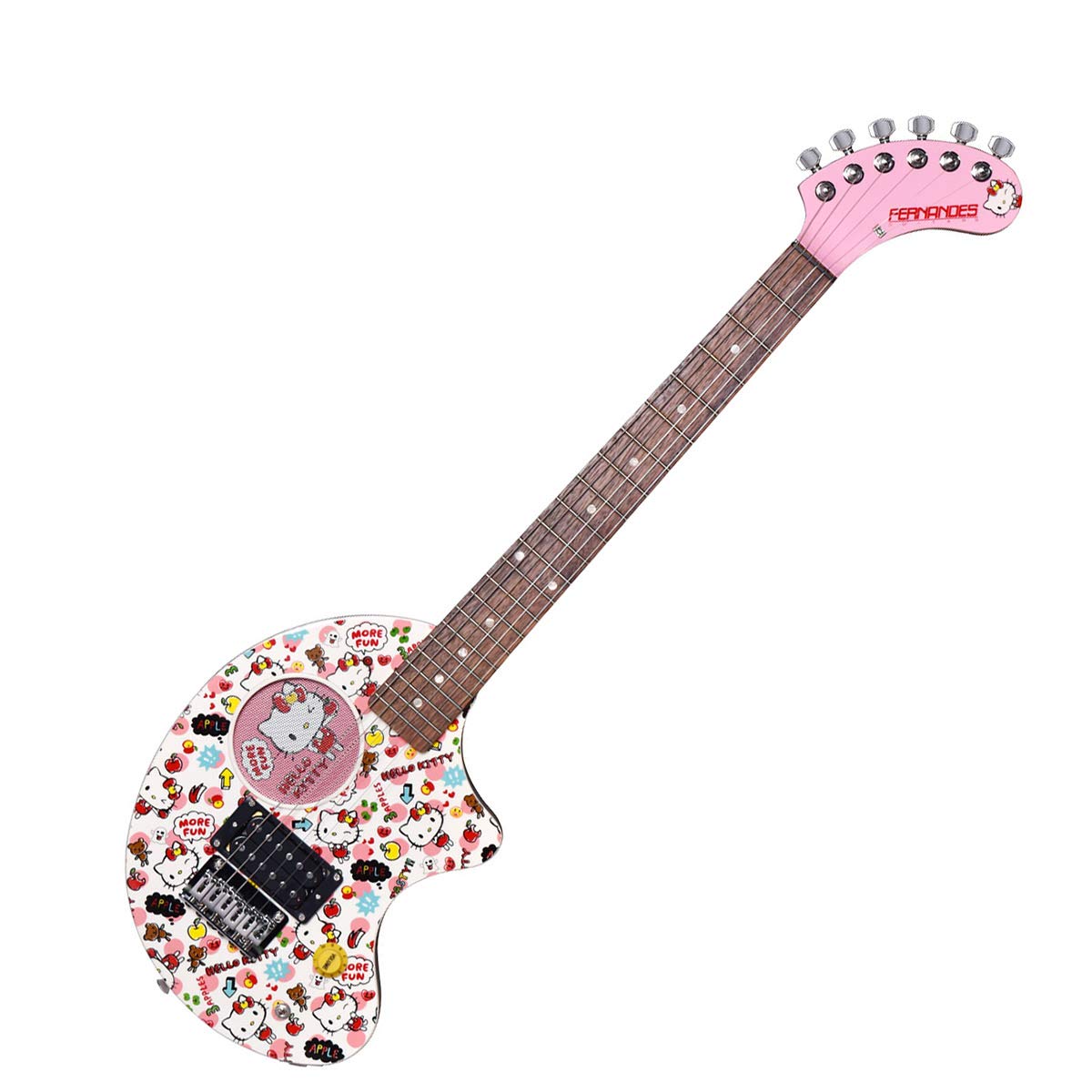 Amazon | FERNANDES ZO-3HK スピーカー内蔵ミニエレキギター ハロー  