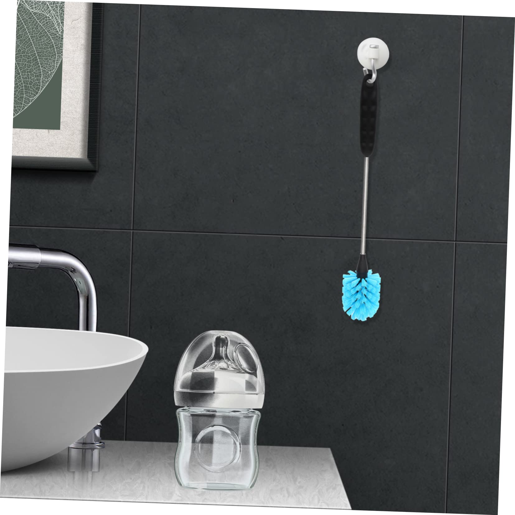 Toyvian 4piezas Cepillo De Limpieza para Biberones De Larga Duración Cepillo Multiusos Mango para Garrafas y Botellas De Agua para Uso Diario y Viaje