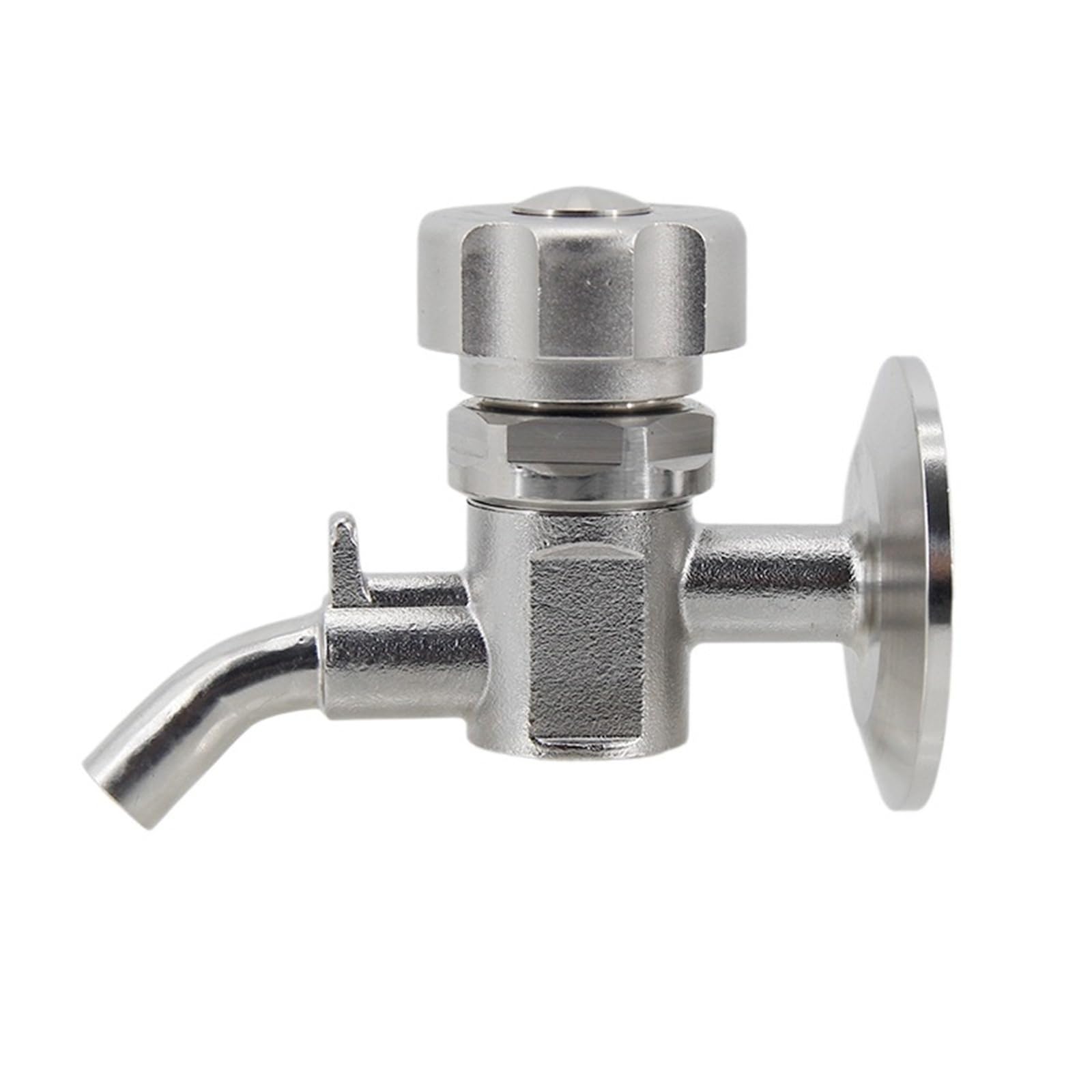 Trgyjgkf One Color 1.5" Tc Sample Valve 304 Stainless Steel Sanitary Clamp Brewing Homebrew Conical Fermenter(A)