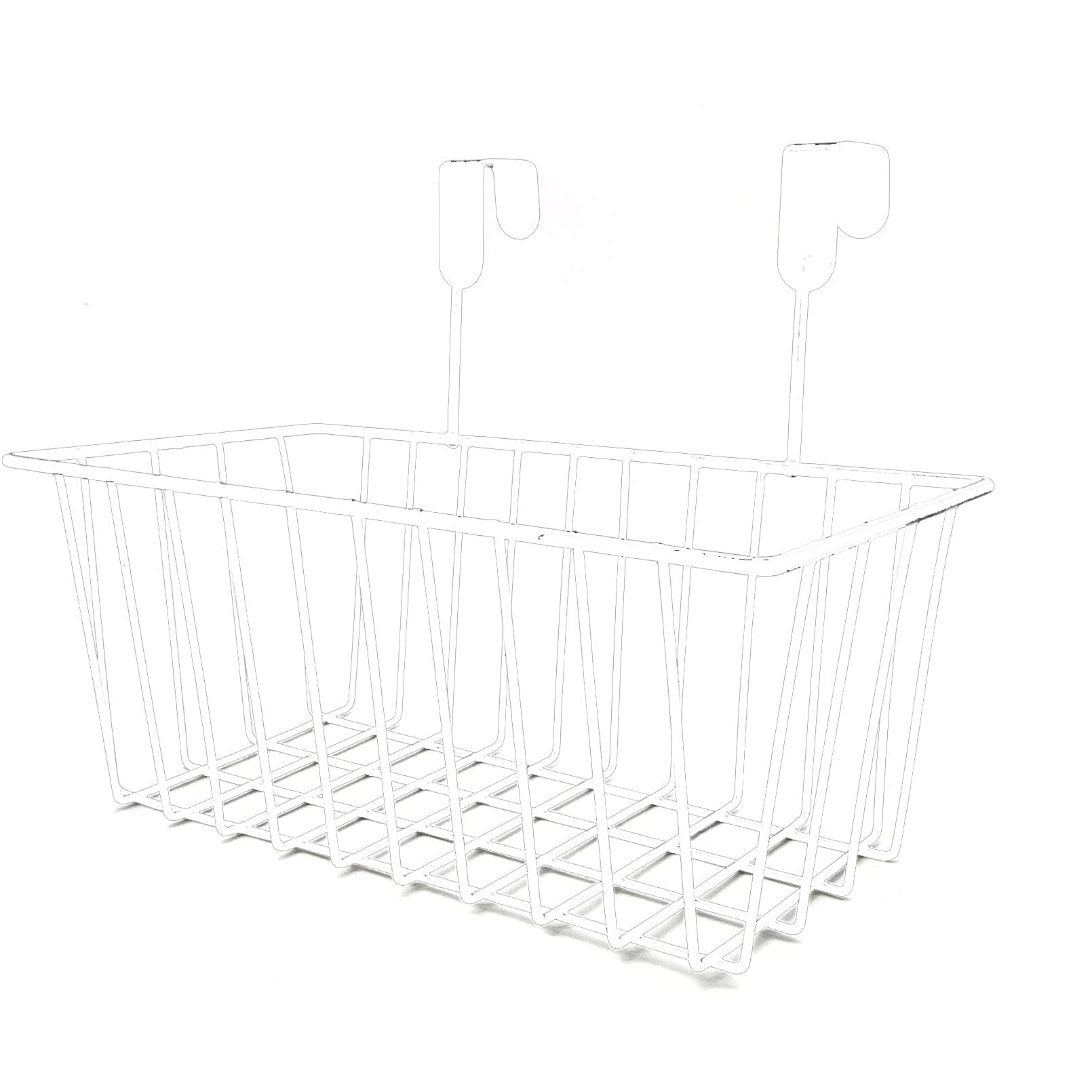 Rabbit Hay Feeder Hanging Metal Rack Hay Holder for Rabbits Bunnies Guinea Pig Chinchilla (White)