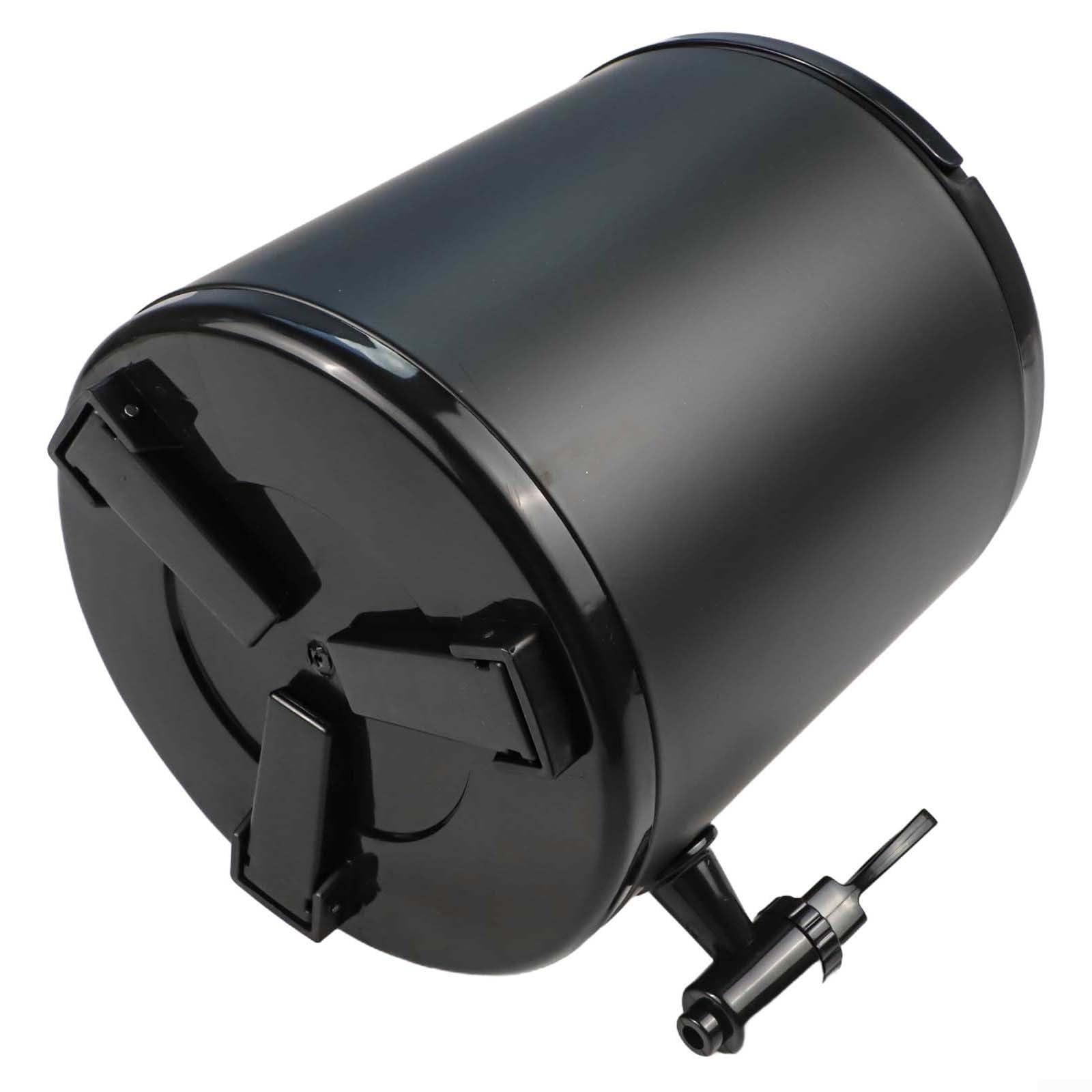 Doppelwandiger isolierter Getränkespender mit großem Fassungsvermögen und Harzhahn für Outdoor, Camping, Reisen, Picknick, kalte heiße Getränke, mehrere Größen (6 l, schwarz)