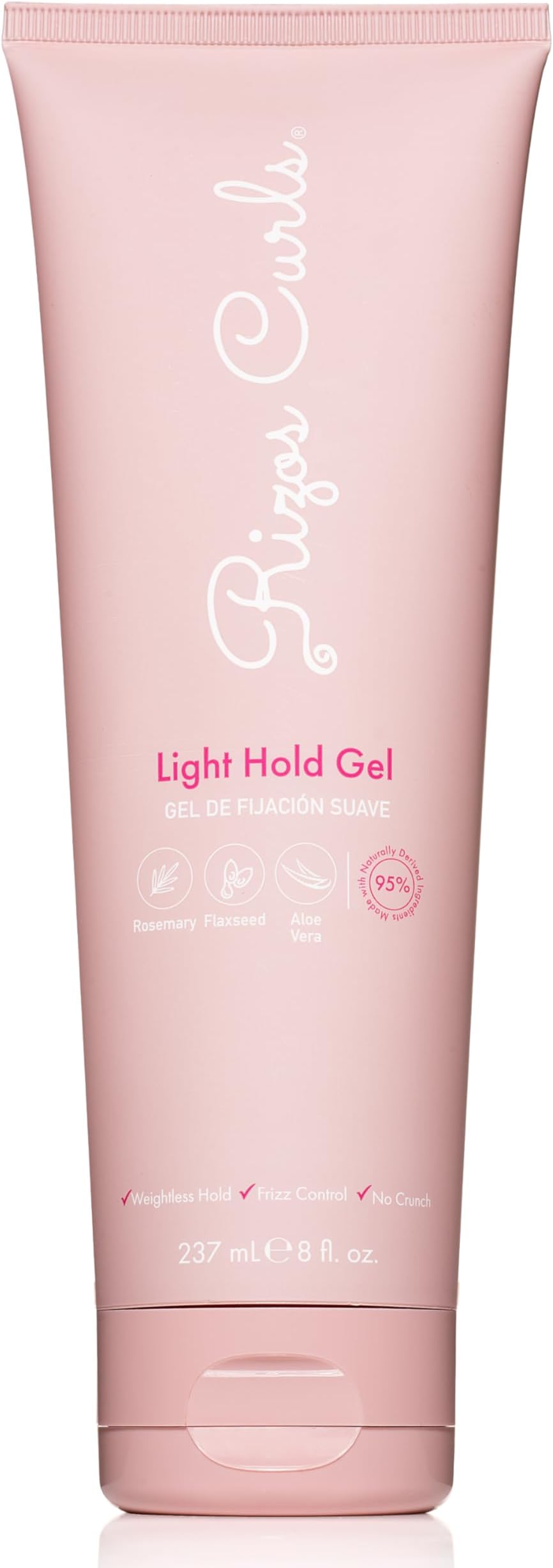 Rizos Curls Light Hold Gel – Flexible, Flake-Free, Frizz-Free Hold & Shine – Defines & Moisturizes Wavy, Curly, Coily 1a–4c Hair Types with Aloe Vera – Sulfate, Silicone & Paraben Free