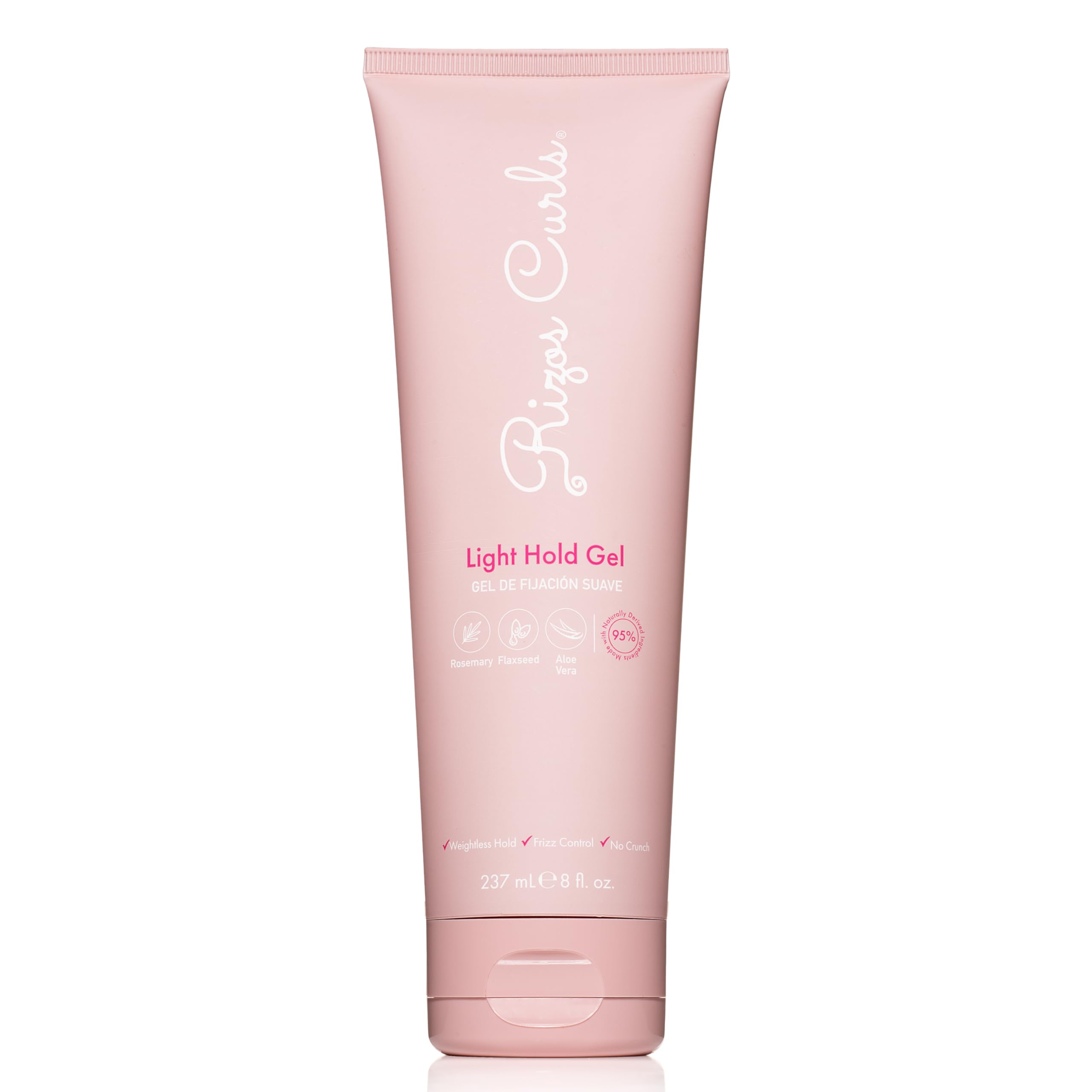 Rizos CurlsLight Hold Gel – Flexible, Flake-Free, Frizz-Free Hold & Shine – Defines & Moisturizes Wavy, Curly, Coily 1a–4c Hair Types with Aloe Vera – Sulfate, Silicone & Paraben Free