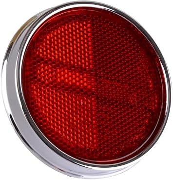 Red Rear Bumper Reflector Tail Warning Light Lamp Lens 81910-69015 Compatible for Toyota Land Cruiser FJ25 FJ40 FJ55 1958-1973