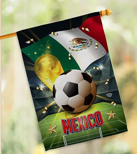 Miniatura 12 de Pancarta de la Copa del Mundo de México, mástiles de bandera para exteriores, soporte de casa, decoración al aire libre, tapiz de jardín, letreros