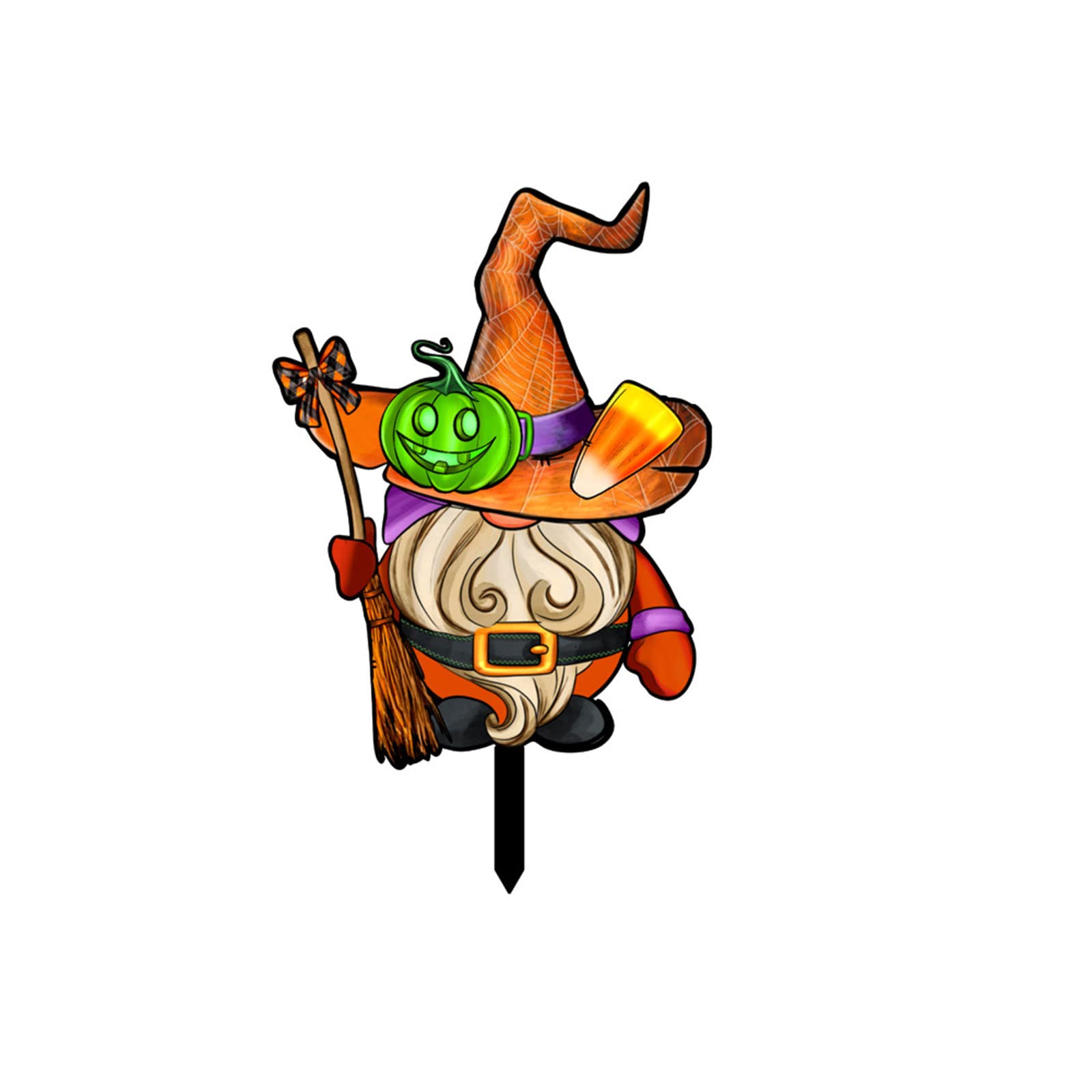 Halloween Witch Yard Sign Decorative Garden Stake Party Decoration for Wedding Birthday Holiday Party Garden Decor