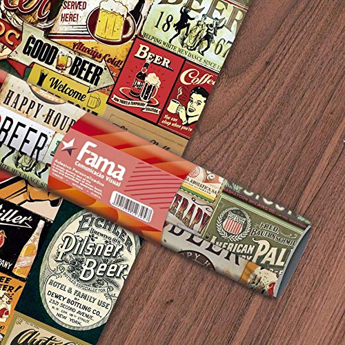 Adesivo Decorativo Parede Bebidas Retro - 1,0 x 0,58m