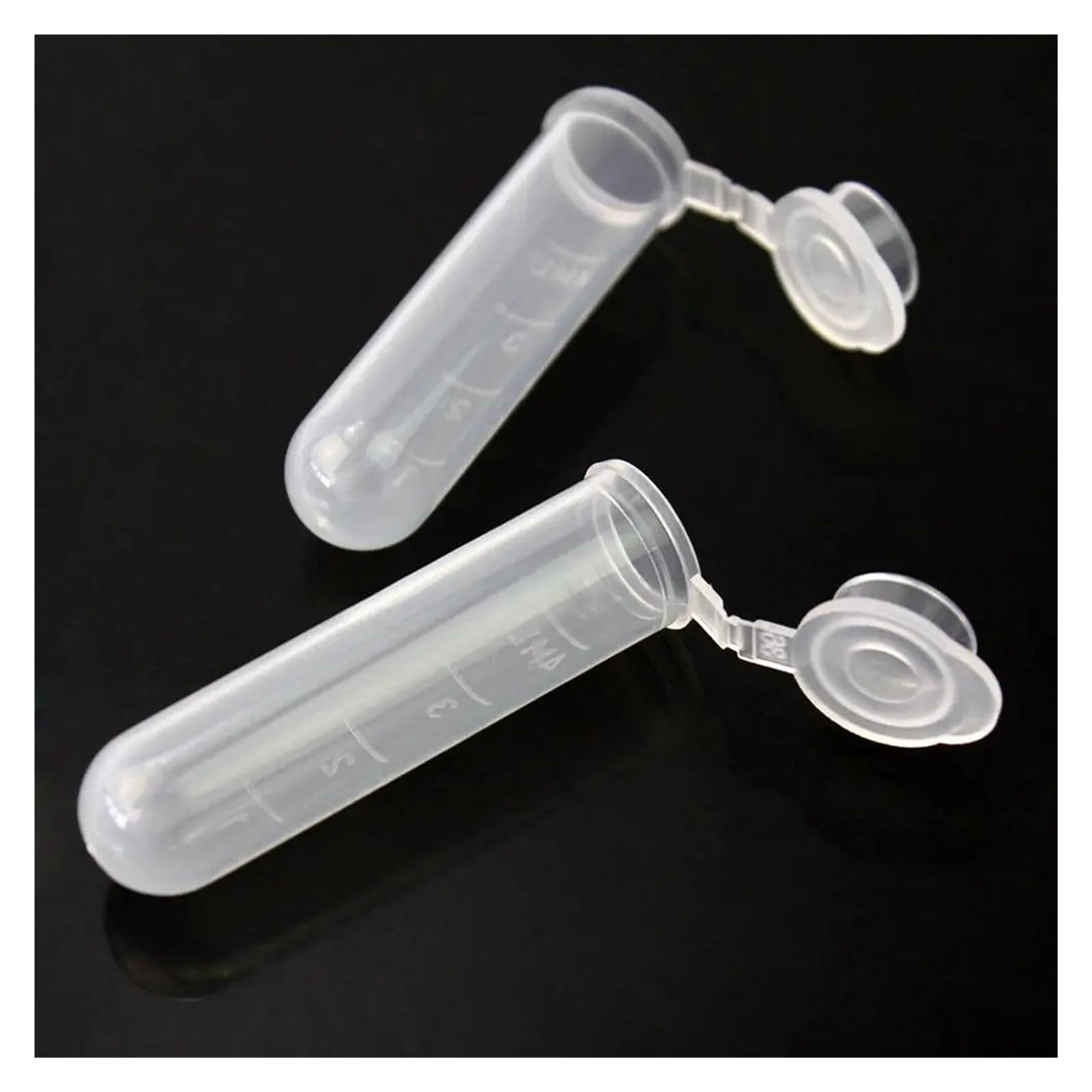 yingyingjia 50 Szt. 5 Ml Plastikowych Butelek, Wielofunkcyjna Przezroczysta Tuba, Pusty Pojemnik Do Przechowywania Próbek, Plastikowa Probówka, Materiały Laboratoryjne Do Eksperymentów