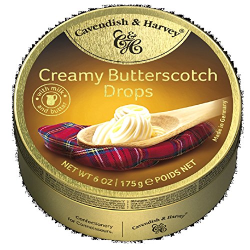 Cavendish and Harvey Creamy Butterscotch Drops, 175g (6 Ounce)