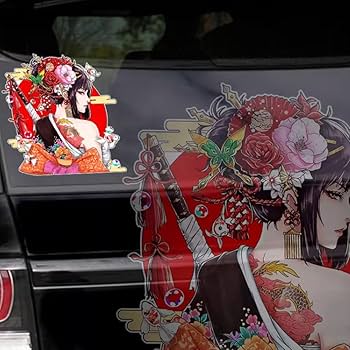 Amazon.co.jp: TATACLEA 日本の芸者車のステッカー、芸妓車の
