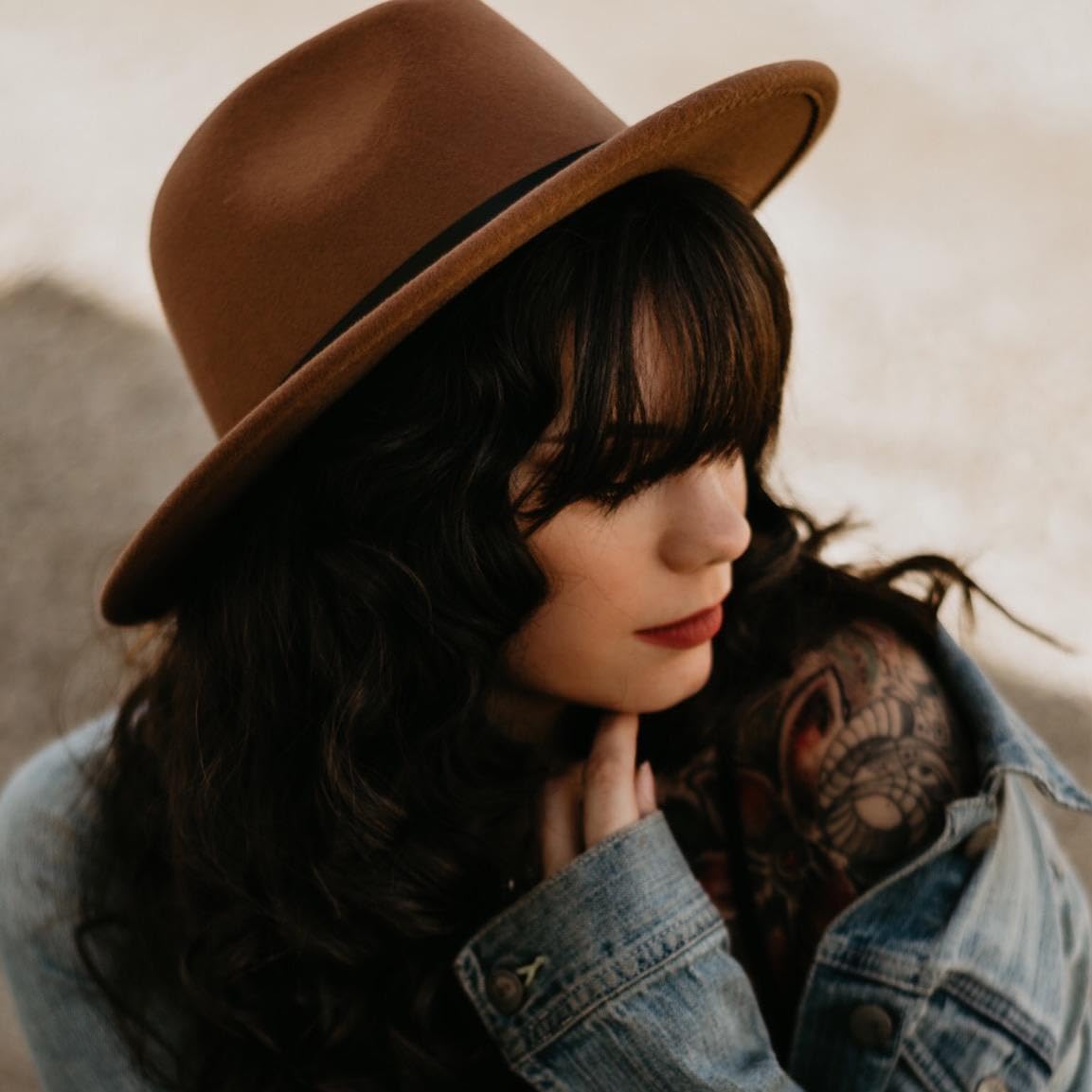 DRESHOW Women Classic Felt Fedora Wide Brim Floppy with Belt Buckle Panama Hat - Image 4