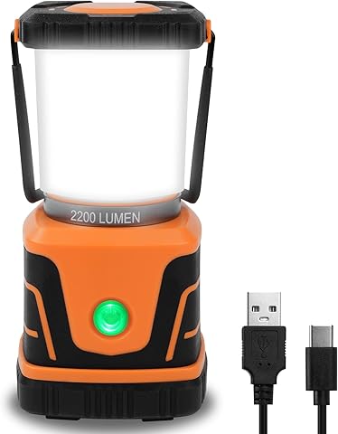 Flintronic LED Linterna de Cámping, Camping LED Regulable 2200 Lumen, Lámpara Cámping 4 Modos, Resistente al Agua Linterna Camping, Luz de Cámping Regulable, Luz de Emergencia para Cámping/Senderismo
