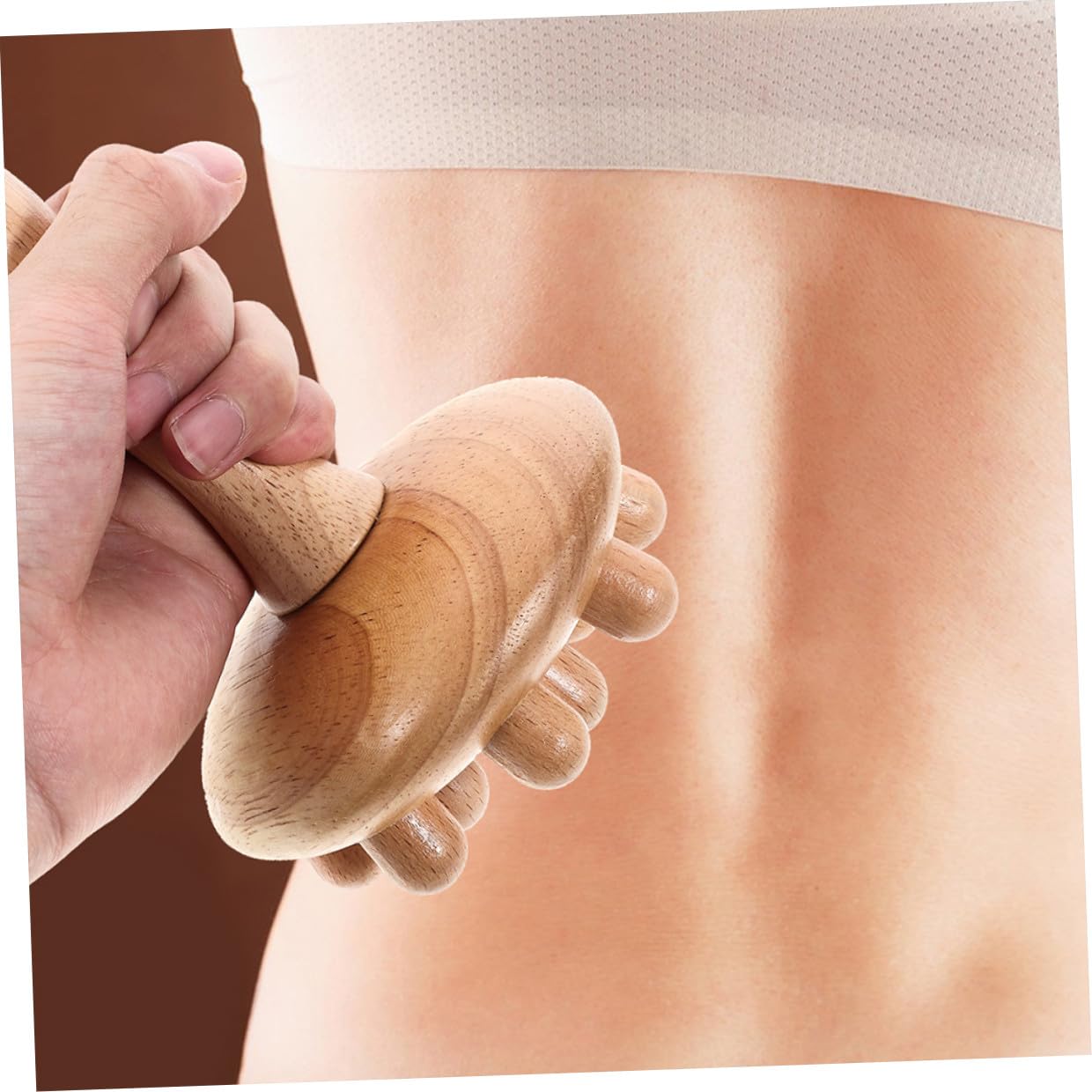 Peine de Masaje de Madera Diseño Práctico y Delicado Cuero Cabelludo 2 Piezas Masajeador que Alivia Dolores de Cabeza y Promueve la Circulación Sanguínea