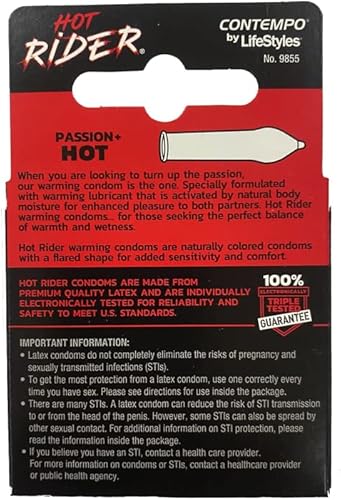 Miniatura 2 de Condones de calentamiento de pasión, paquete de 3, mejores condones de estilo de vida para sexo