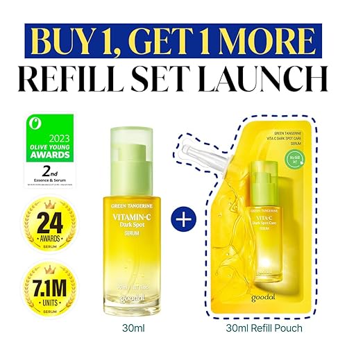 Miniatura 8 de GOODAL Suero de vitamina C de mandarina verde, cuidado de la piel coreano, versión avanzada (1.0 fl oz)