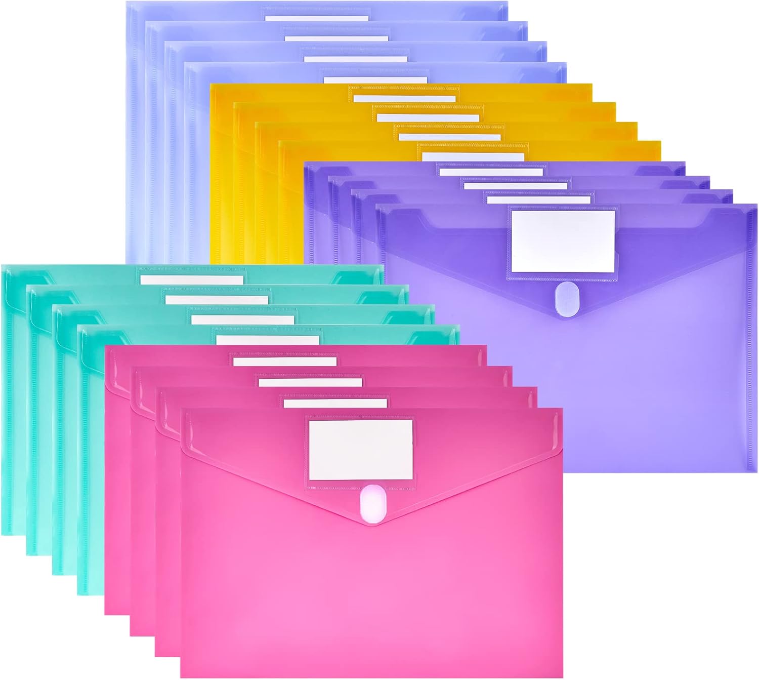 Jutieuo 20 Pack Plastic Envelopes Poly Envelopes, Plastic