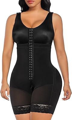 SHAPERX Women's Fajas Colombianas Tummy Control Shapewear Postpartum Full Body Shaper Butt Lifter Bodysuit