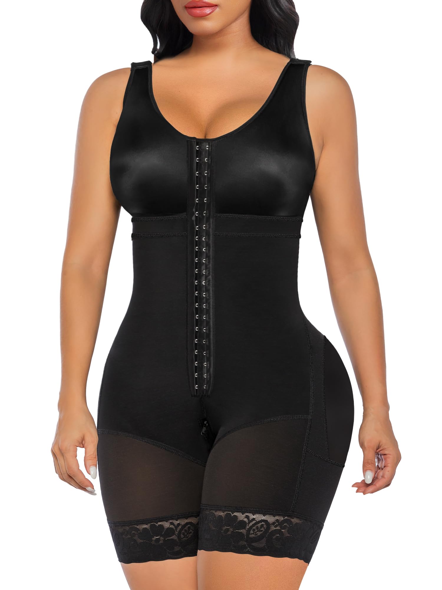 SHAPERX Women's Fajas Colombianas Tummy Control Shapewear Postpartum Full Body Shaper Butt Lifter Bodysuit