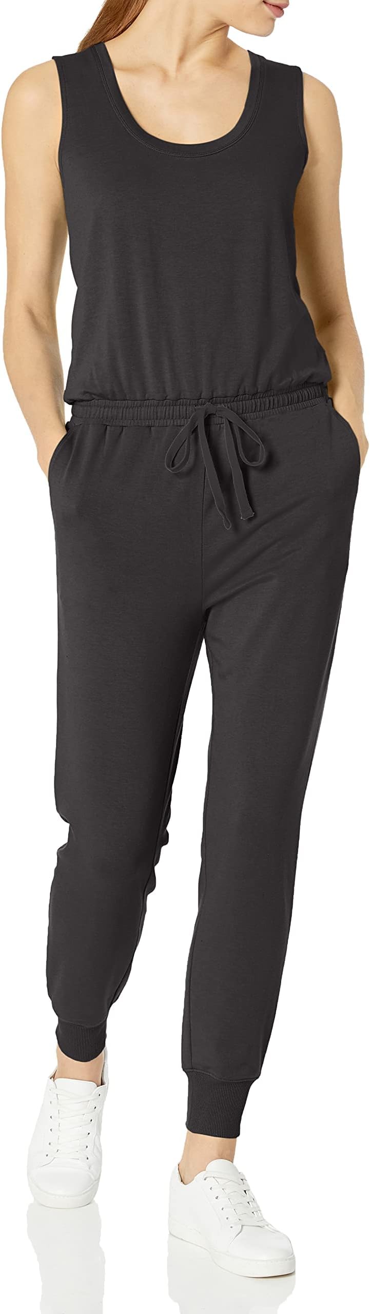 Women's Studio Terry Stretchy Jumpsuit for Exercise (Available in Plus Size)