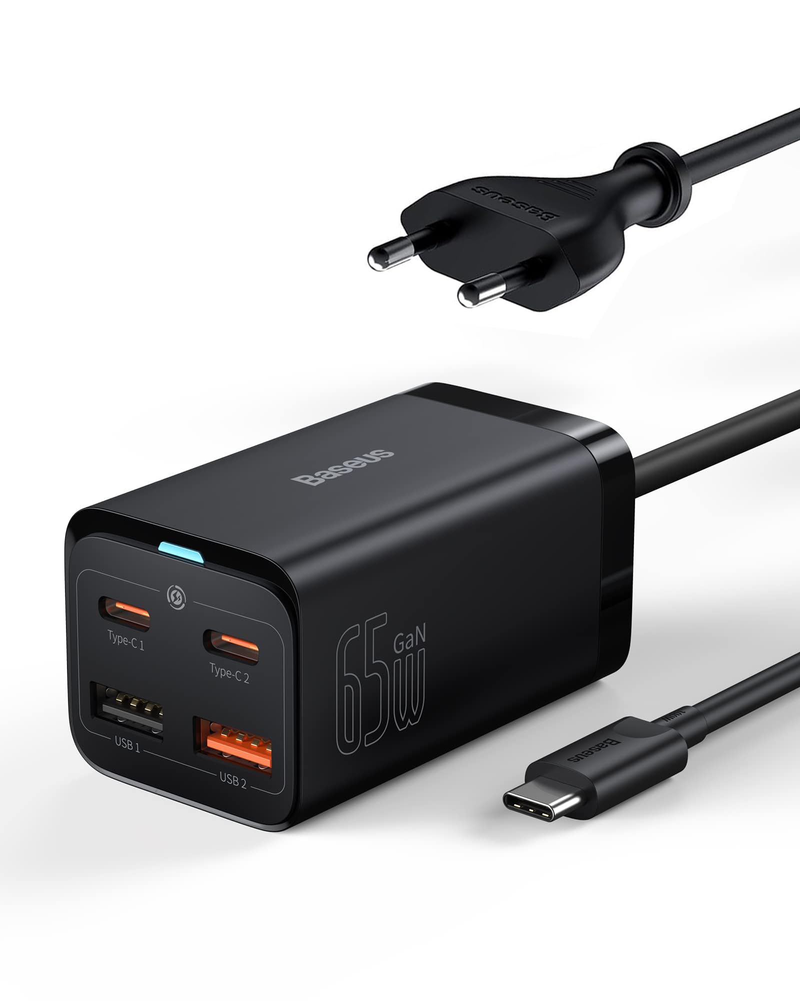 Oplader USB C 40W PD & USB A snellader stekker voeding type C multiple