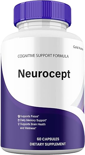 Neurocept Suplemento Píldoras, Neuro cept Official All Natural Brain and Cognitive Supplement Health Vitaminas Píldoras (1 paquete)