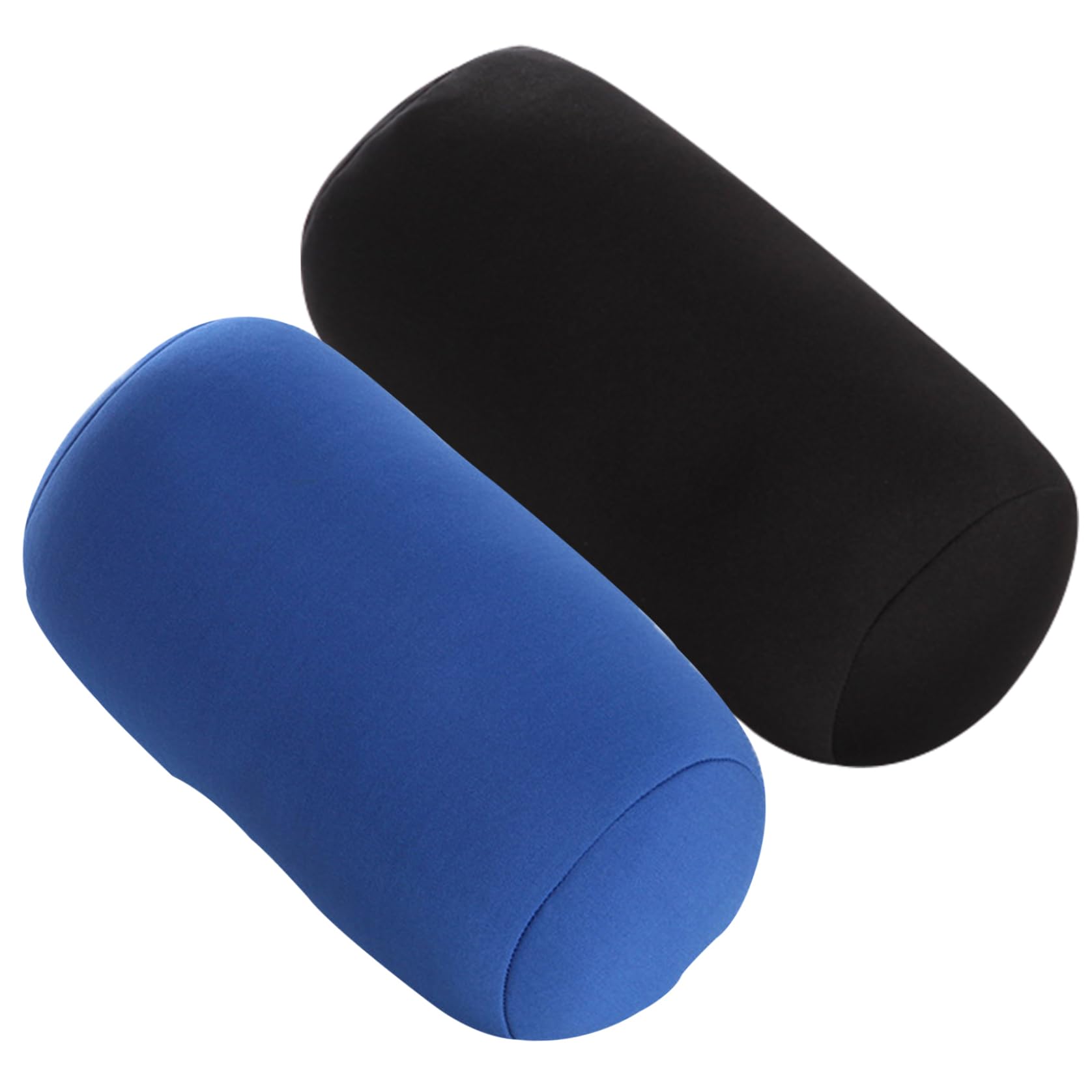 Syglawnd 2 Pcs Microbead Pillow Squish with Microbead for Plane Car Travel Recliner Sleeping, 11.8x6.3 Inch