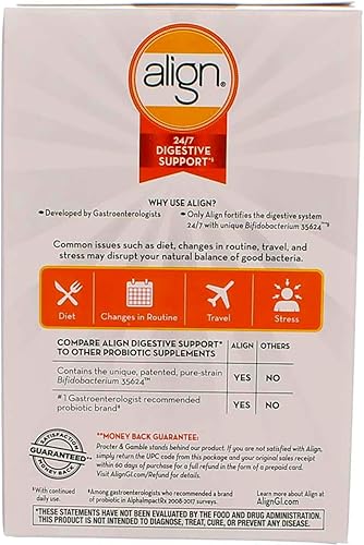 Miniatura 3 de Align Probióticos, suplemento probiótico para la salud digestiva diaria, 28 cápsulas, probiótico #1 recomendado por gastroenterólogos (el embalaje