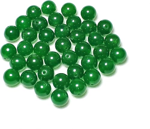 Miniatura 89 de MJDCB Natural Multicolor Volcanic Lava Stone Round Loose Stone Beads DIY for Jewelry Bracelet Making 15" (6mm, White)