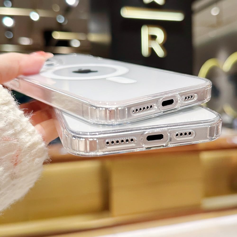 Amazon.co.jp: 磁気透明ケース iPhone 15 14 13 12 11 14 Pro Max X XR