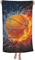 Vista 13 de VOOHDDY Toalla de playa deportiva para pelota de voleibol, grande, suave, absorbente, de secado rápido, toallas de baño de gran tamaño para baño