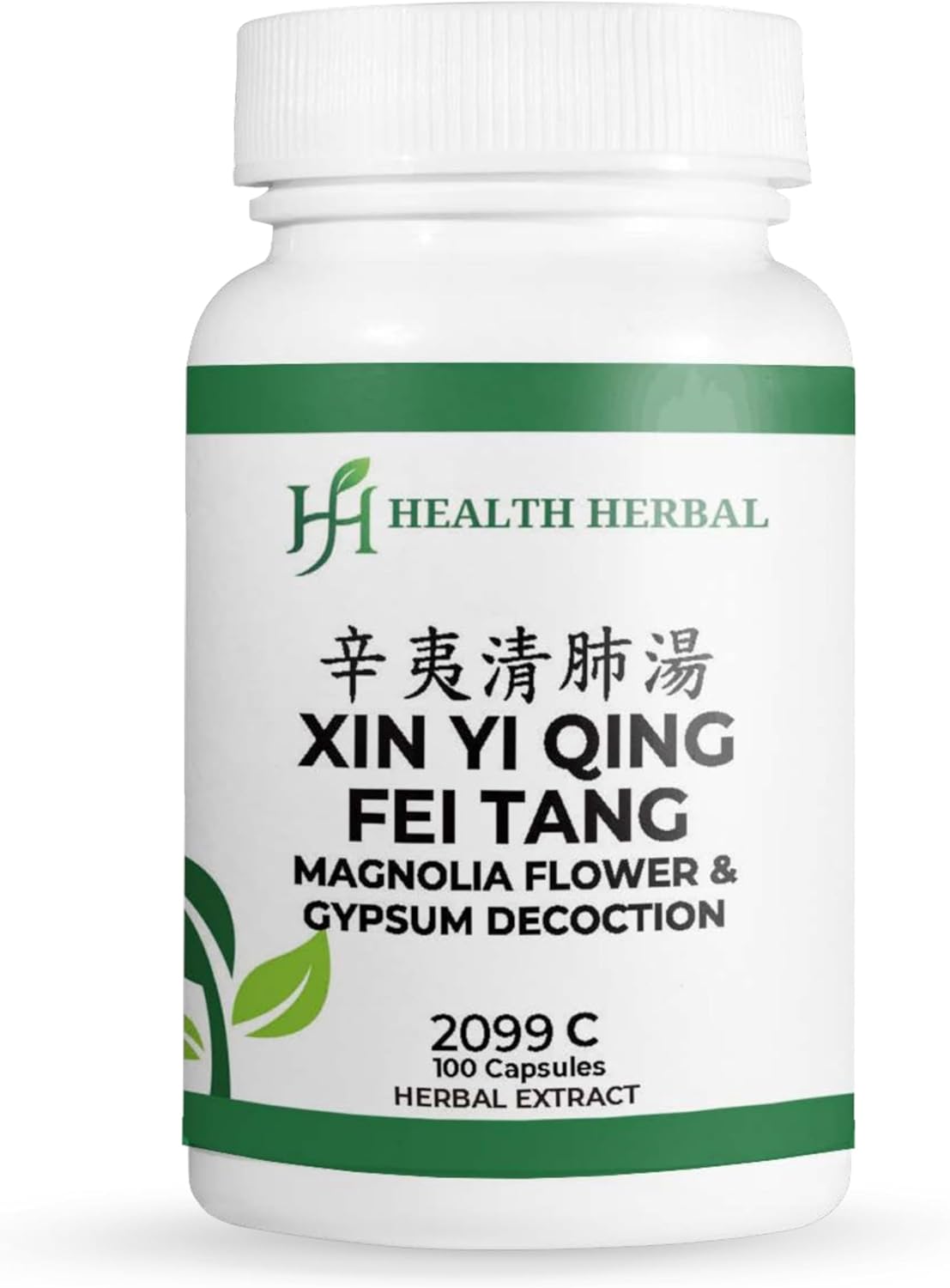 HH2099C Xin Yi Qing Fei Tang/Magnolia Flower & Gypsum Decoction, 100 Capsules/Bottle, 2 Bottles