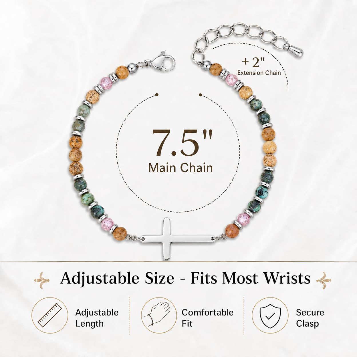 Birthday Graduation Mothers Day Anniversary Bracelet for Women | Meaningful Gift, Flexible Adjustable Size, Retro fashion accent piece, Universal outfit matching, retro boho aesthetic