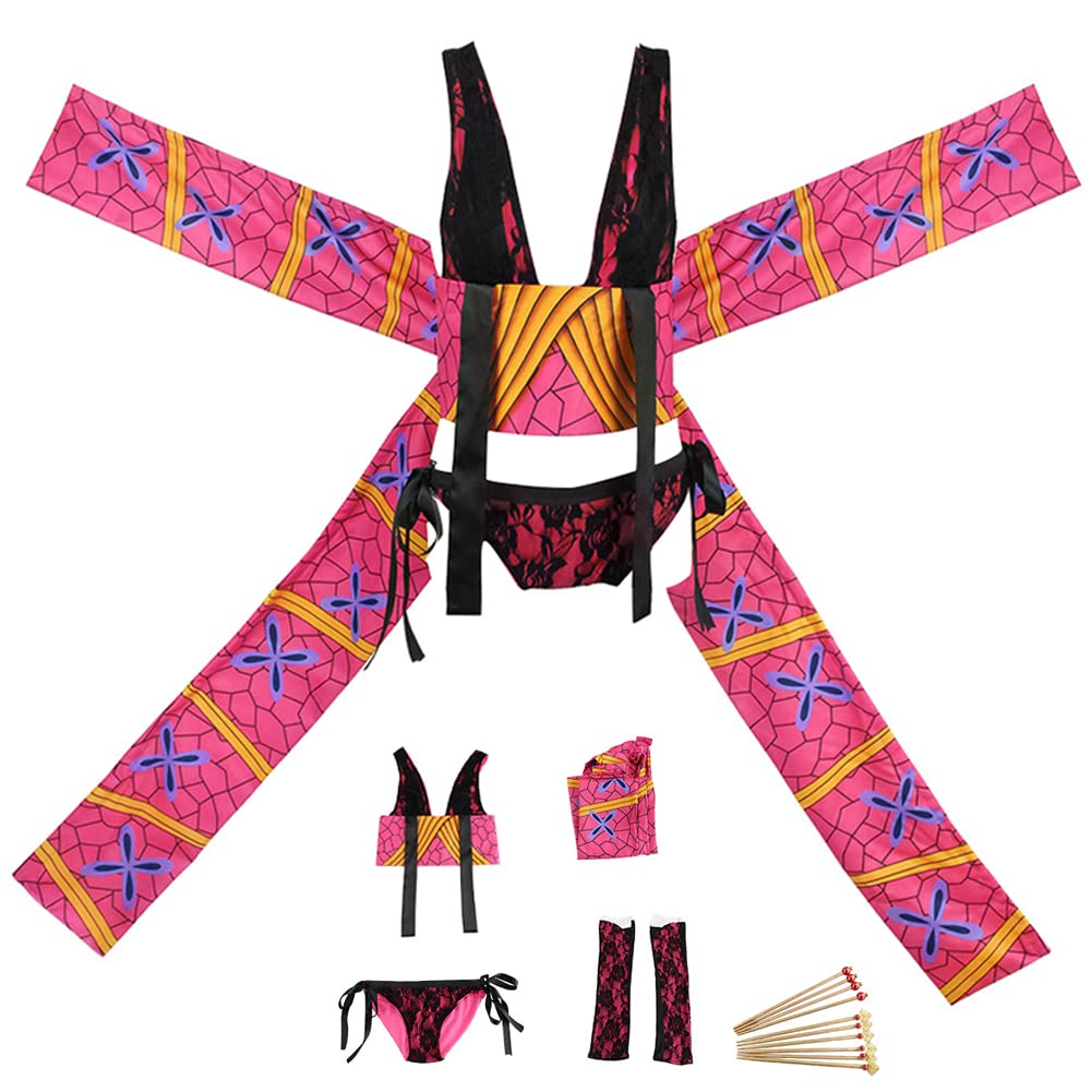 LioskeyDaki Cosplay Costume Dress Outfit Kimono Dress Suit Halloween Full Set