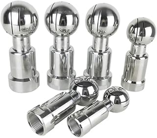 304 Stainless Rotary Spray Female Thread CIP Tank Cleaning Head 360 Degree Coverage Wash Fitting(DN32 The Ball 63)