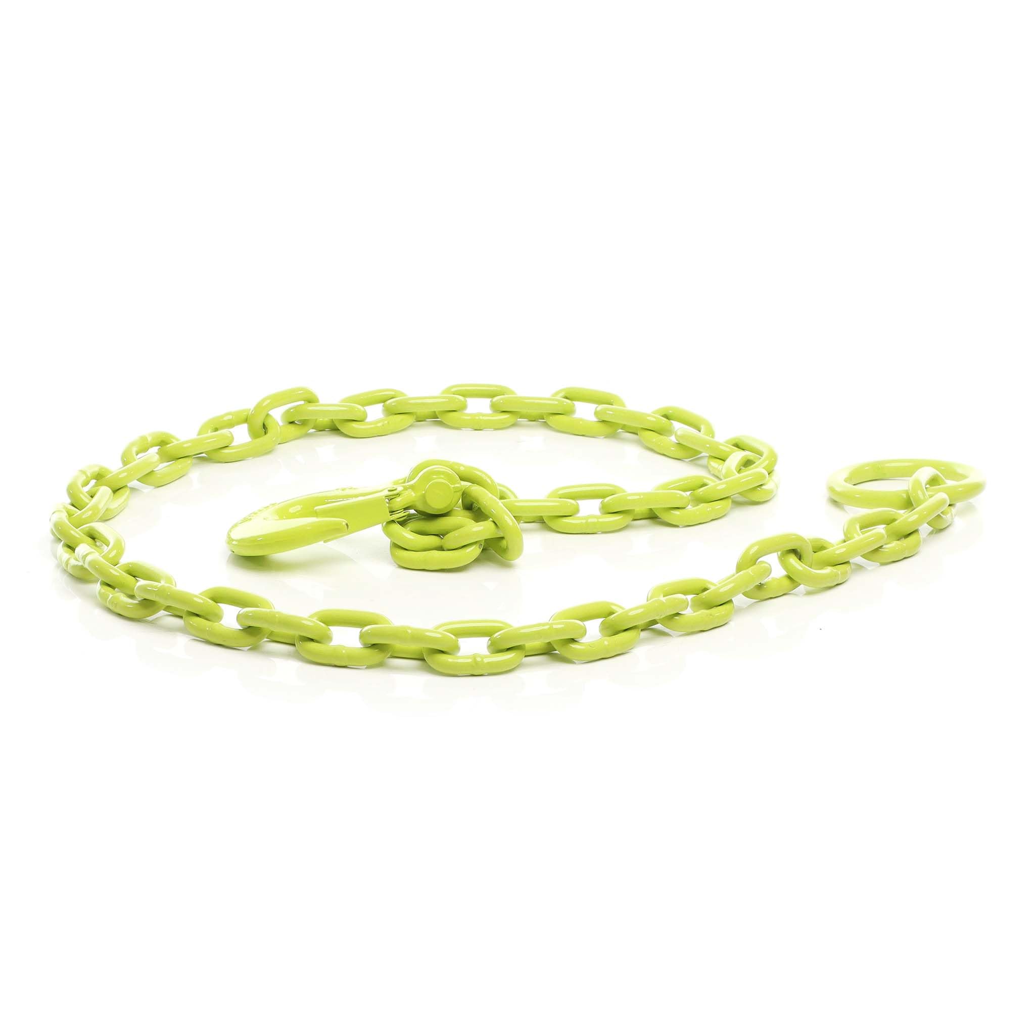 XPOtool Chaîne forestière tracteur ronde – 1,83 m x 10 mm – capacité 680 kg – avec Maillon de suspension et Crochet – Outil pour Abattage et Débardage sylviculture