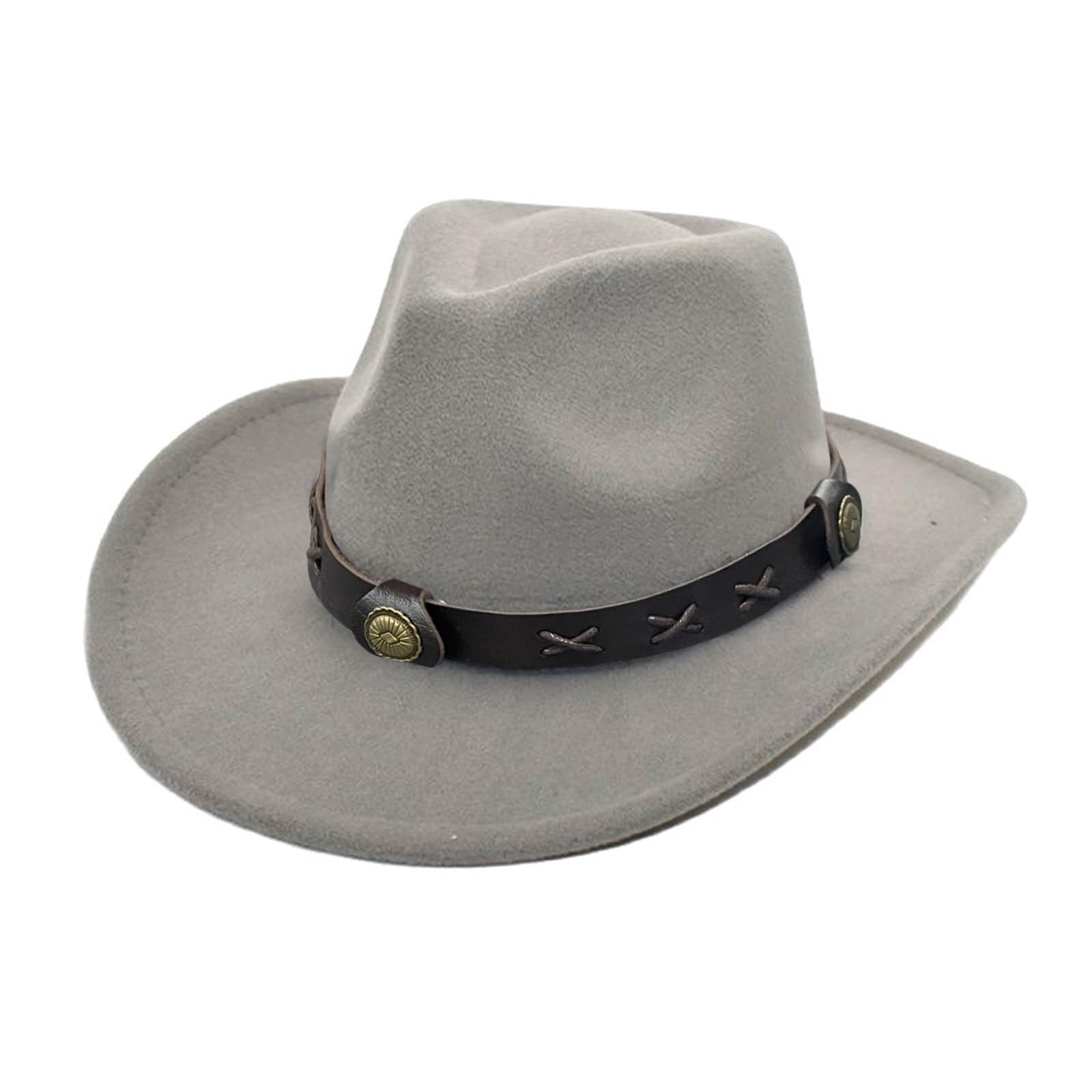 Generic Sombreros de vaquero casuales para mujeres y hombres, sombreros de vaquero para adultos, informales, al aire libre, verano, sombrero, sombrero, jazz, playa, sombrero de vaquero para hombre